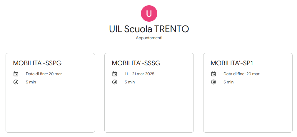 Al momento stai visualizzando Fissa un appuntamento per la redazione della domanda di Mobilità Docenti 2025-26 (SOLO PER GLI ISCRITTI)